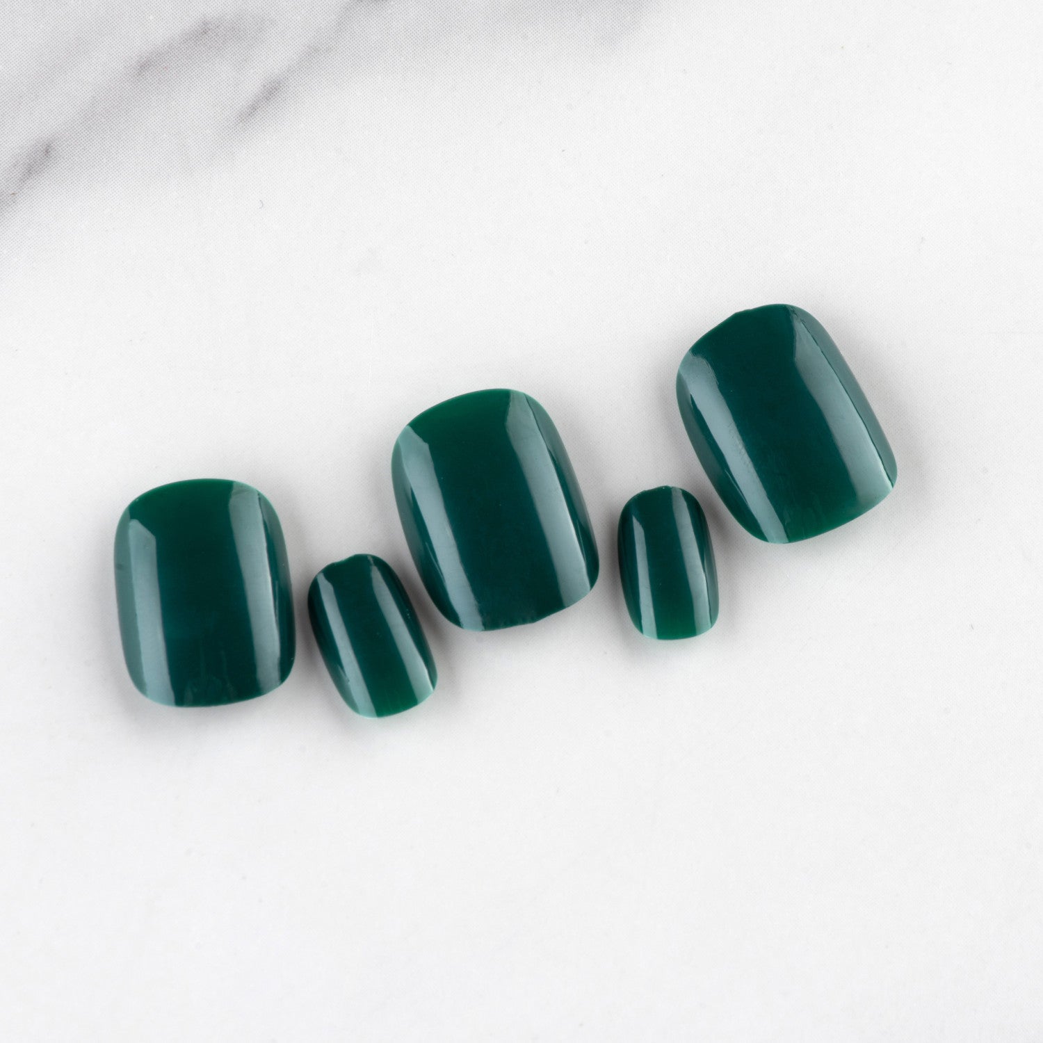 Wholesale Short Glossy Plastic Nail Stickers